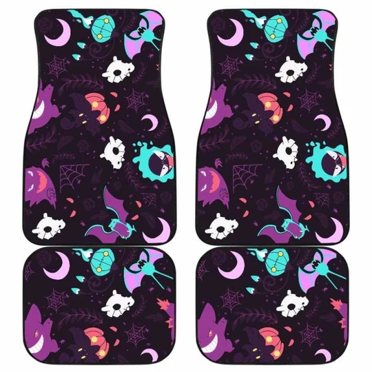 Pokemon Ghost Car Floor Mats 2 Universal Fit Car Accessories