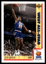 Clyde Drexler 1991-92 Upper Deck  #15 Trail Blazers NBA READ FREE SHIPPING
