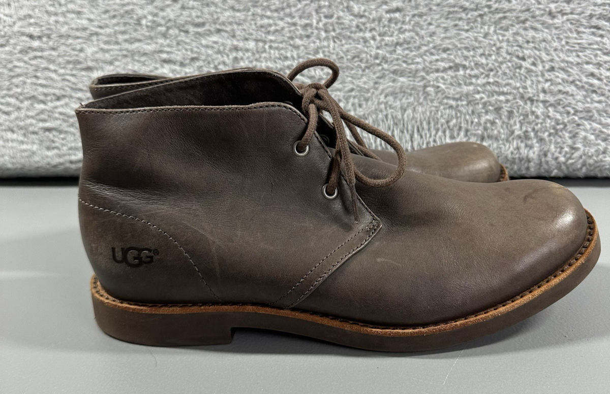 UGG Chukka Boots Mens 8 Brown Leather Dagmann US S/N 1018516  display picture 3