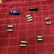 Lot Of 13 Variety Sprague Aerovox Gudeman Mallory Matsushita Capacitors