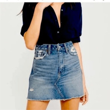 Abercrombie Fitch Denim Mini Skirt Size 28
