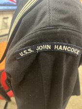 Vintage 1970s USS John Hancock US Navy Fireman's Uniform