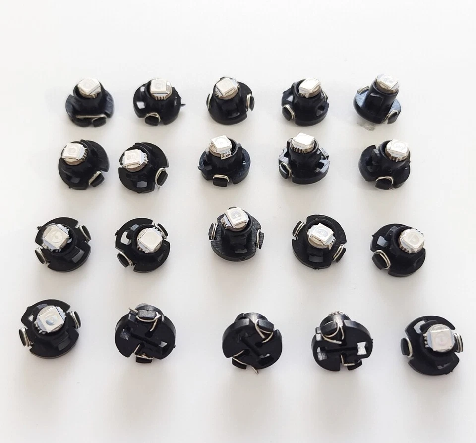 (20 piezas) Bombillas LED para instrumentos T4 T4.2 Luz 1SMD Neo Cuña Calibre Tablero Luces Azul Foto 4 de 4