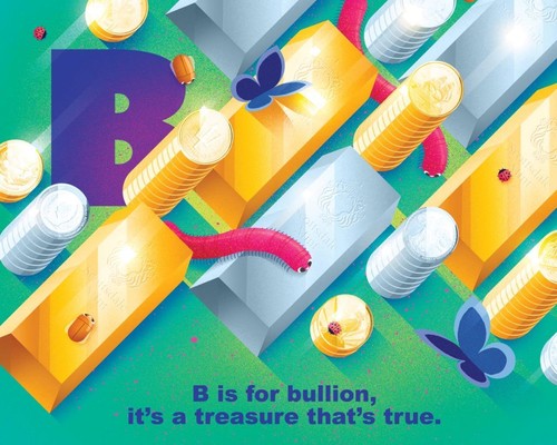 Gold & Silver ABC: Children's Alphabet Book by Scottsdale Mint - 第 6/13 張圖片