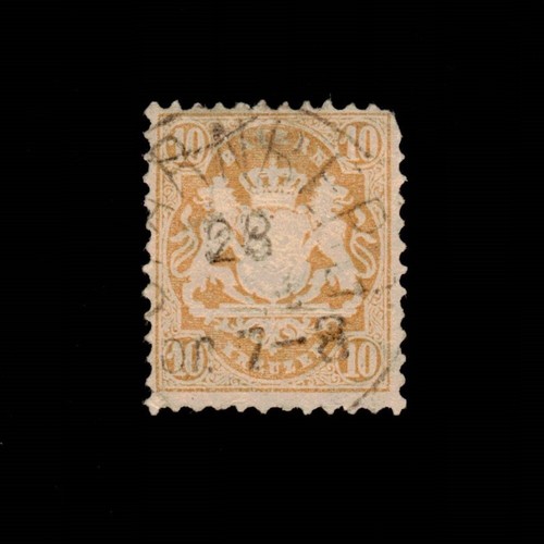 Deutschland, Bayern, Scott 28, Wappen, 1870-1872, gebraucht