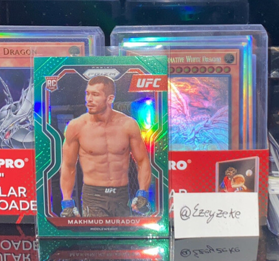 2021 Panini Prizm UFC Makhmud Muradov Green Prizm RC Rookie No. 55