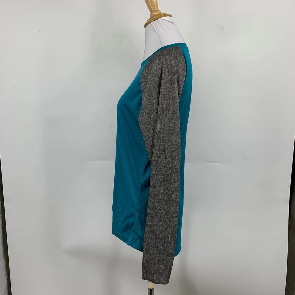 Camisa DaKine para mujer M mediana verde jade gris manga larga ciclismo activo al aire libre Foto 4 de 4