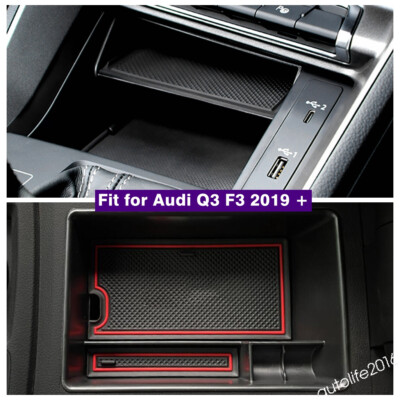 Accessories Central Storage Box Armrest Container Box For Audi Q3 F3 ...