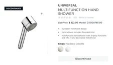DXV American Standard Multifunction Hand Shower - Polished Chrome D35100781.100