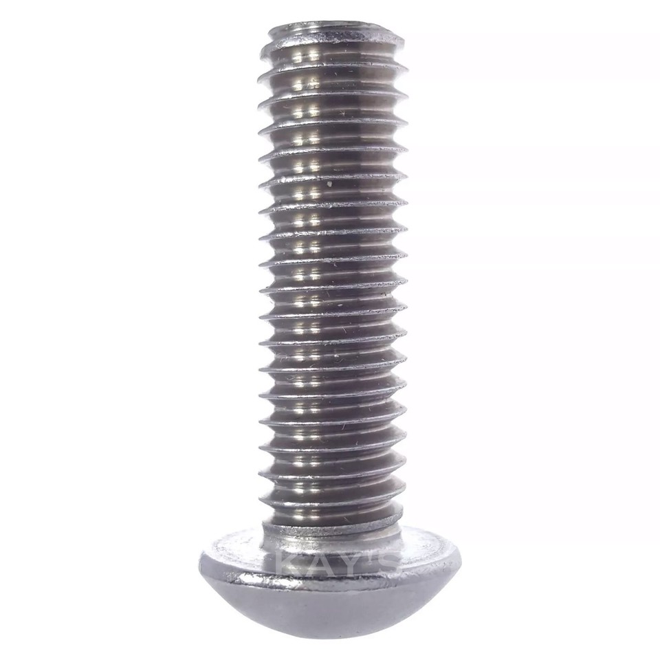 Metal Roofing Screws 5mm Button Head Bolts / Screws (10 Pack) M5 X 20mm A2 Stainless Steel Socket Allen Key Dome Head Bolt Free UK Delivery M3 Screws