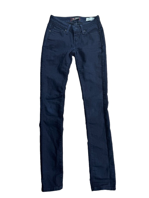 GUESS  Women’s Blue Jeans Medium Rise Curvy skinny Sz 25