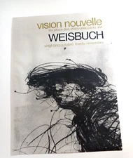 Claude Weisbuch Lithograph Exhibition Poster Paris Vision Nouvelle 1970s Vintage
