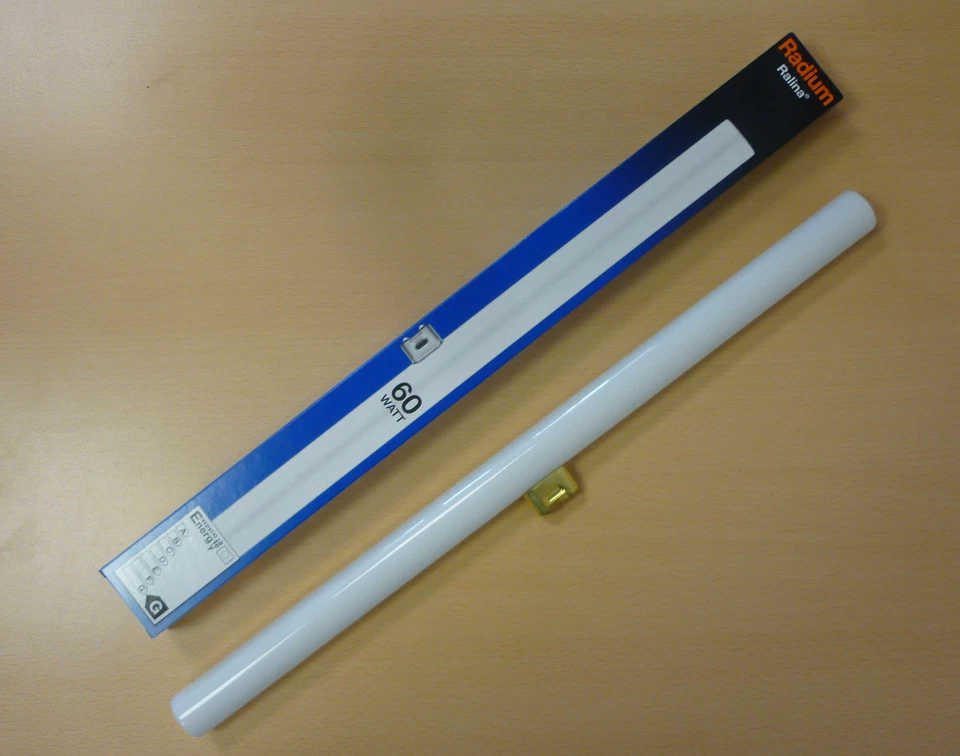 OSRAM/RADIUM SPECIAL LINESTRA  60W S14d opal weiß Linienlampe 1 Sockel DIMMBAR ! - Bild 4 von 4