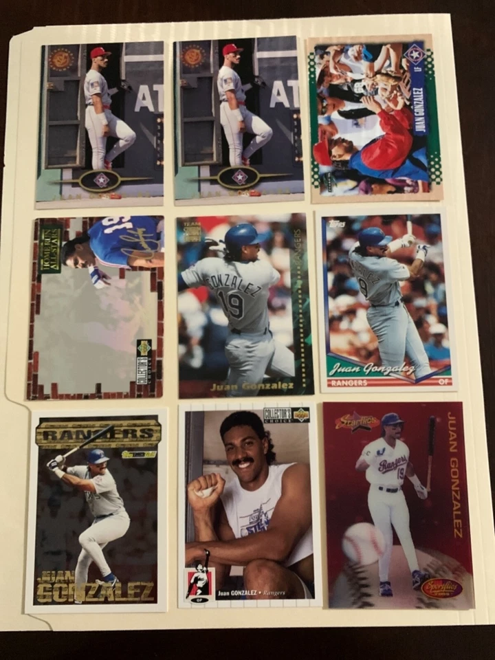 Juan Gonzalez 1990-2004 Inserts Parallels Oddballs NM-MT Texas Rangers You Pick! - Image 3 of 4