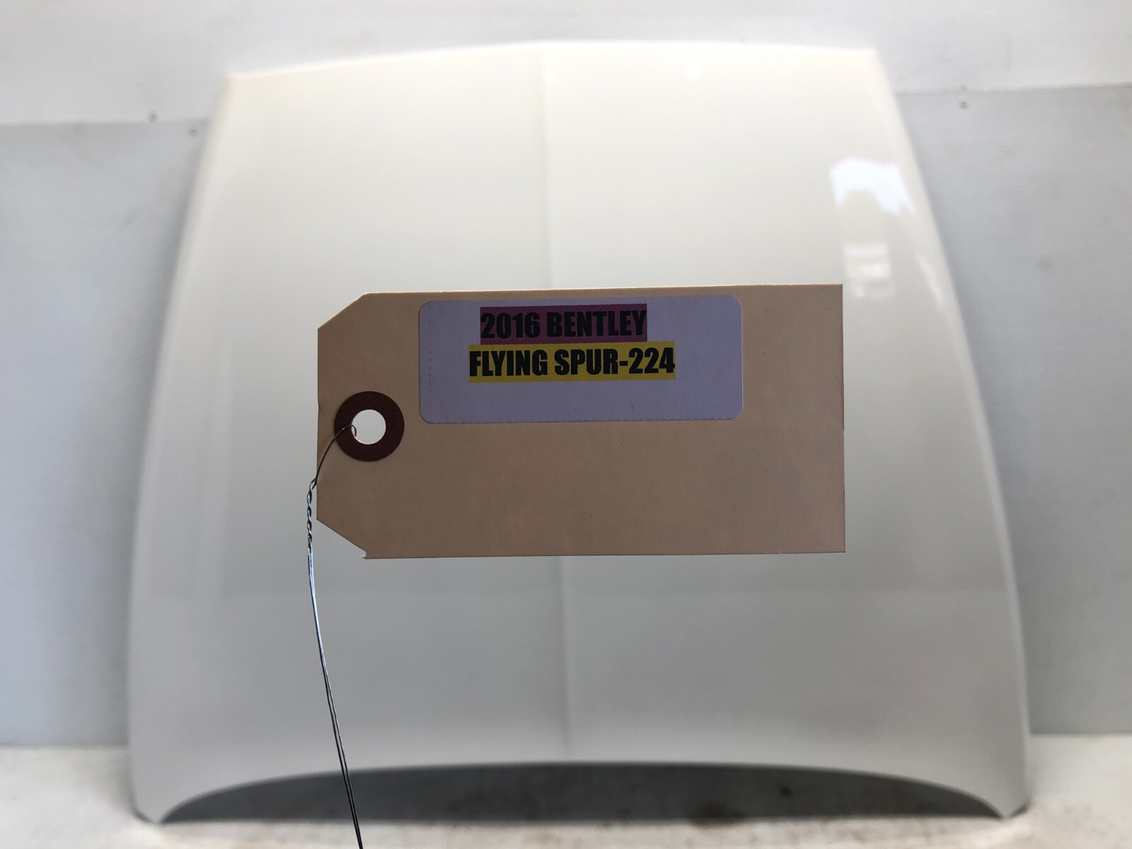 2014-2018 BENTLEY FLYING SPUR FRONT HOOD BONNET PANEL LA9B GLACIER WHITE #NOTE.