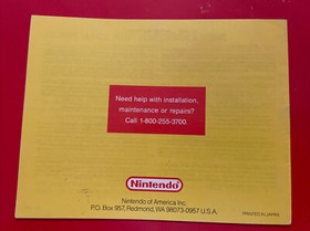 Folleto manual de instrucciones Dr. Mario solo sistema de entretenimiento NES Nintendo