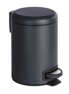 WENKO Kosmetik Treteimer Leman Schwarz 3 l