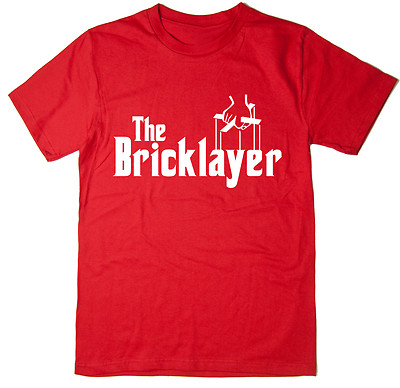 T-shirt Rocket Fuel The Bricklayer – Parodia Del Padrino, Nera, 100% Cotone, Uomo - Foto 5