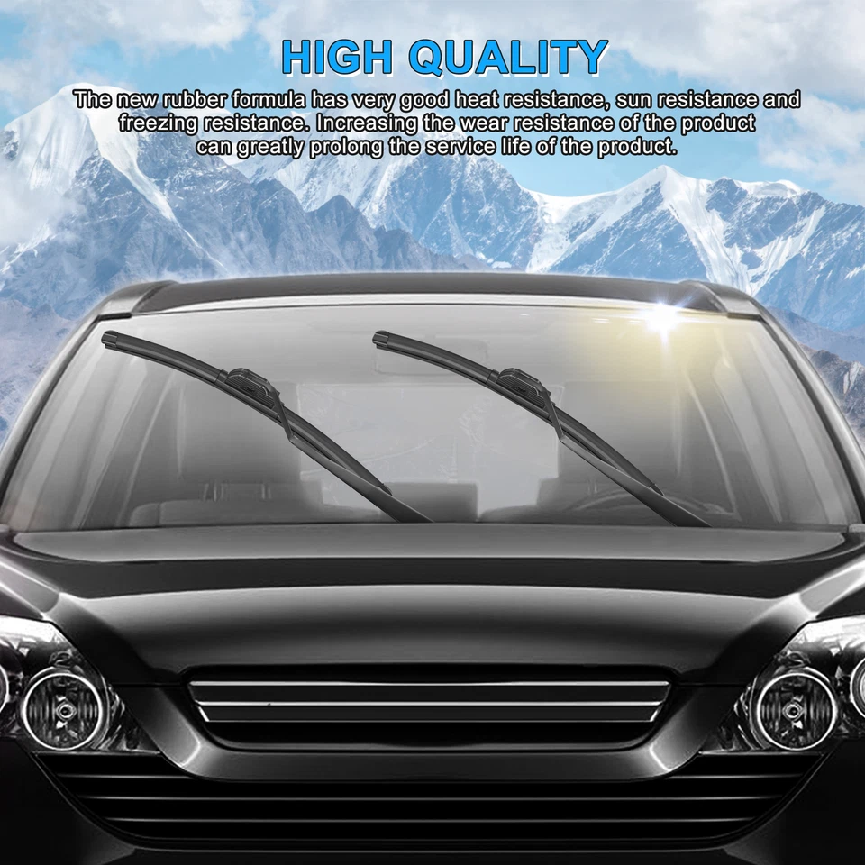 Juyioudy Windshield Wiper Blades Fit For Ford E-250 Econoline 2002-1998 20"+20" - Image 2 of 4