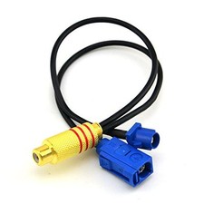 2 in 1 Fakra C Plug Male and Female to RCA Female Connector Extension Cable