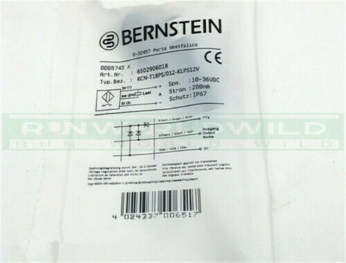 Bernstein KCN-T18PS/012-KLPS12V Proximity Switch / - Picture 1 of 1