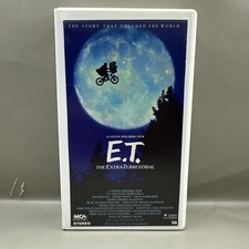 RARE E.T. ET The Extra Terrestrial VHS-1988-Rare Green Black Tape Clamshell Case