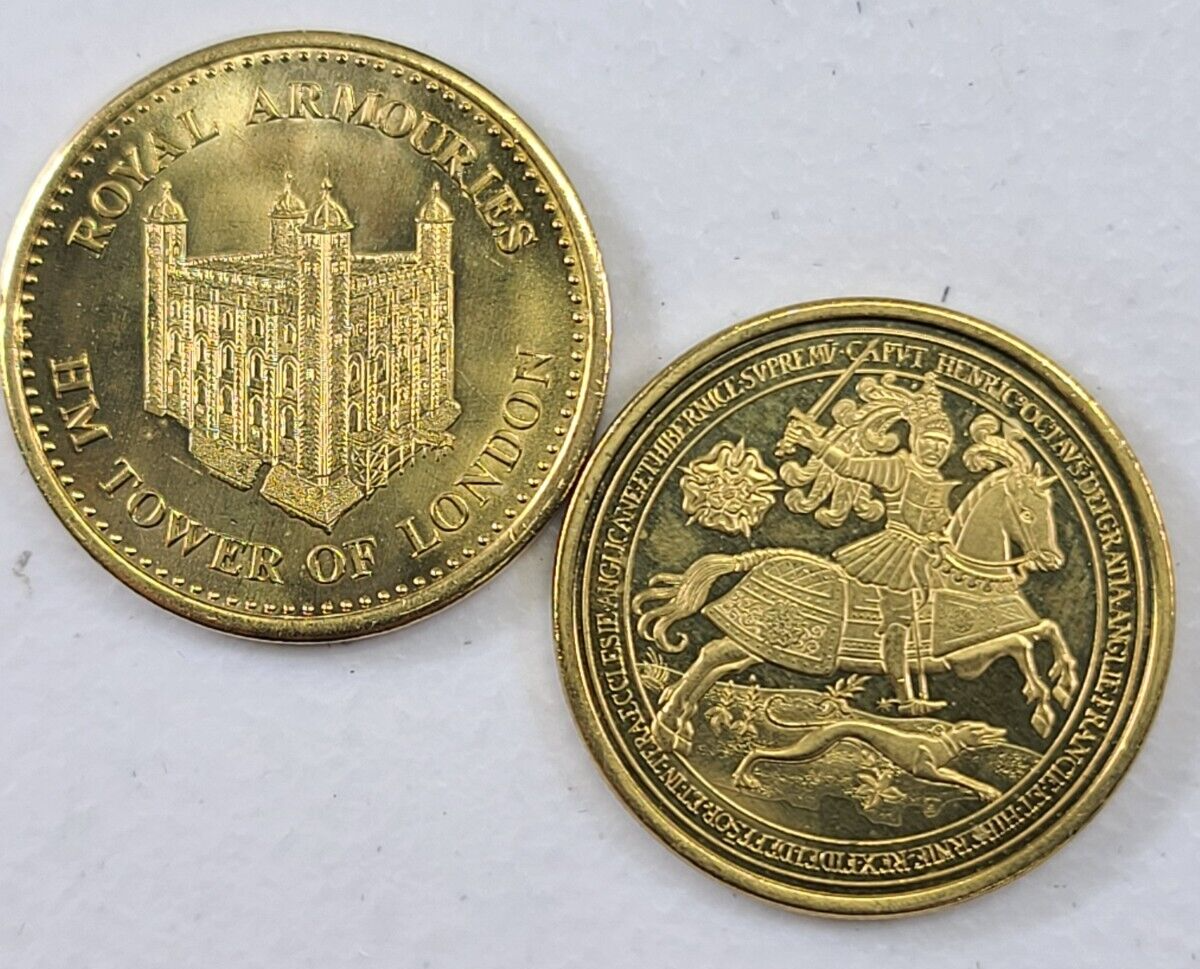Royal Armouries Tower of London Coin Medal - Knight on Horse Royal Armouries Tower of London Coin Medal - Knight on Horse
