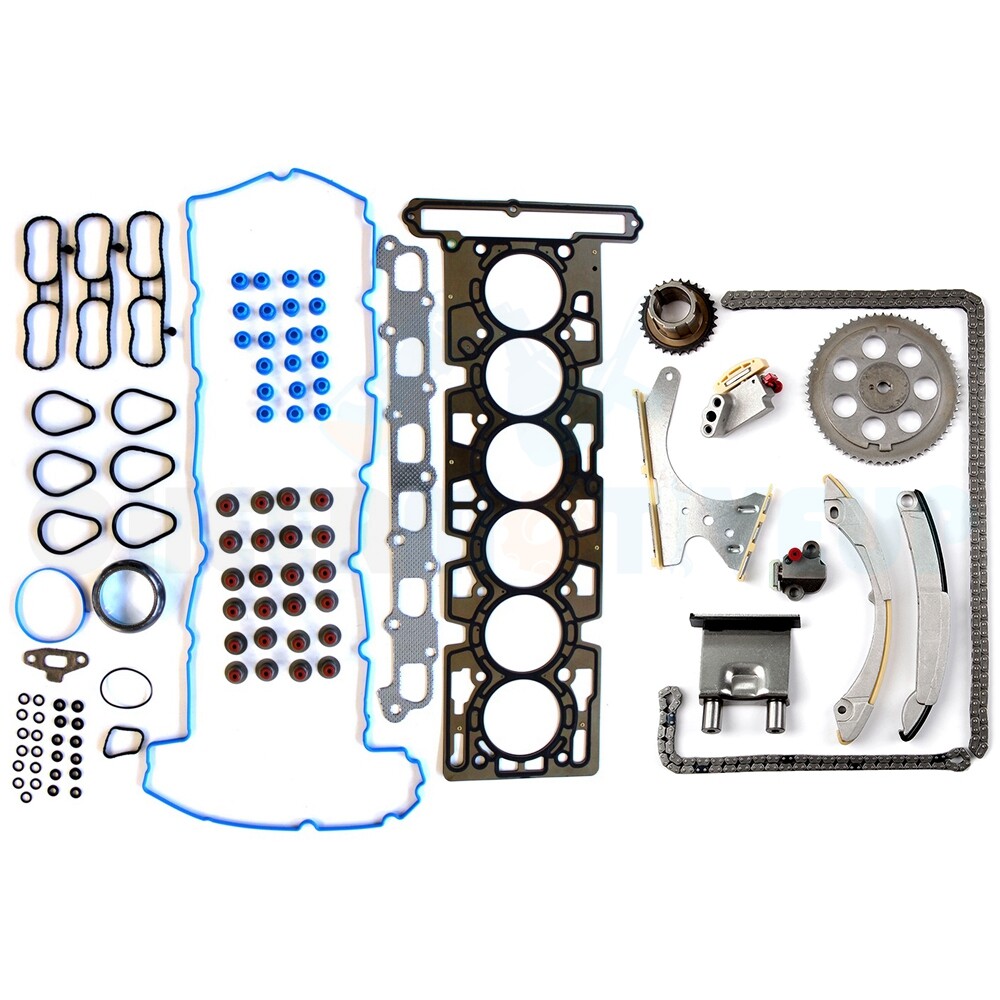 Head Gasket Timing Chain Kit for GMC Envoy Chevy Trailblazer Buick Saab