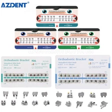 Dental Orthodontic Brackets Braces Mini MBT Roth 022/018 Hook 345 / Arch Wires