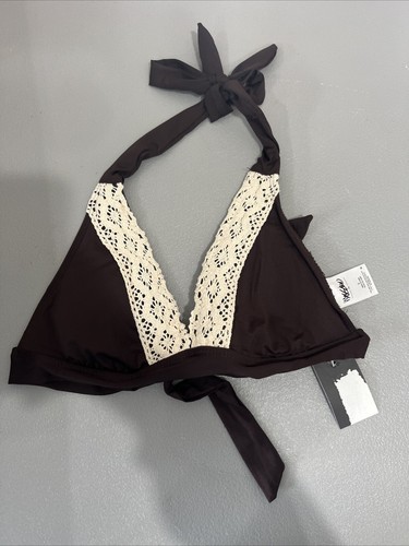 Mossimo Brown Bikini Top Size S NWT