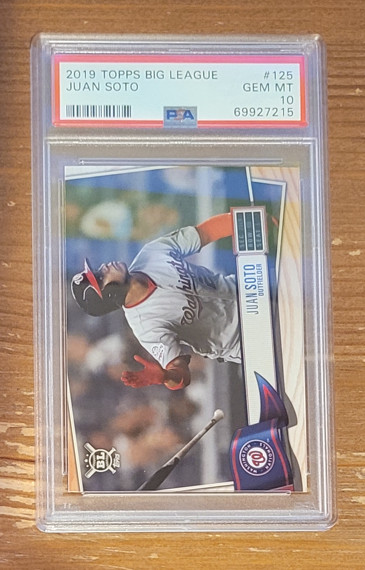 2019 Topps Big League #125 Juan Soto Rookie PSA 10 POP 3