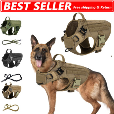 NUEVO Arnés de chaleco táctico para perros - Chaleco militar K9 para perros - Pe