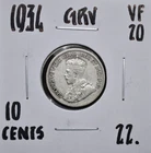 1934 Canada 10 Cents