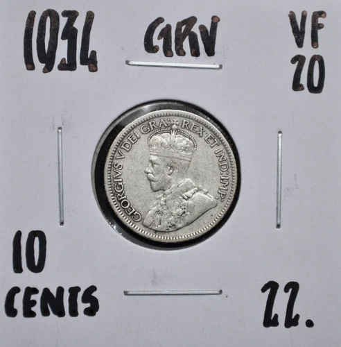 1934 Canada 10 Cents