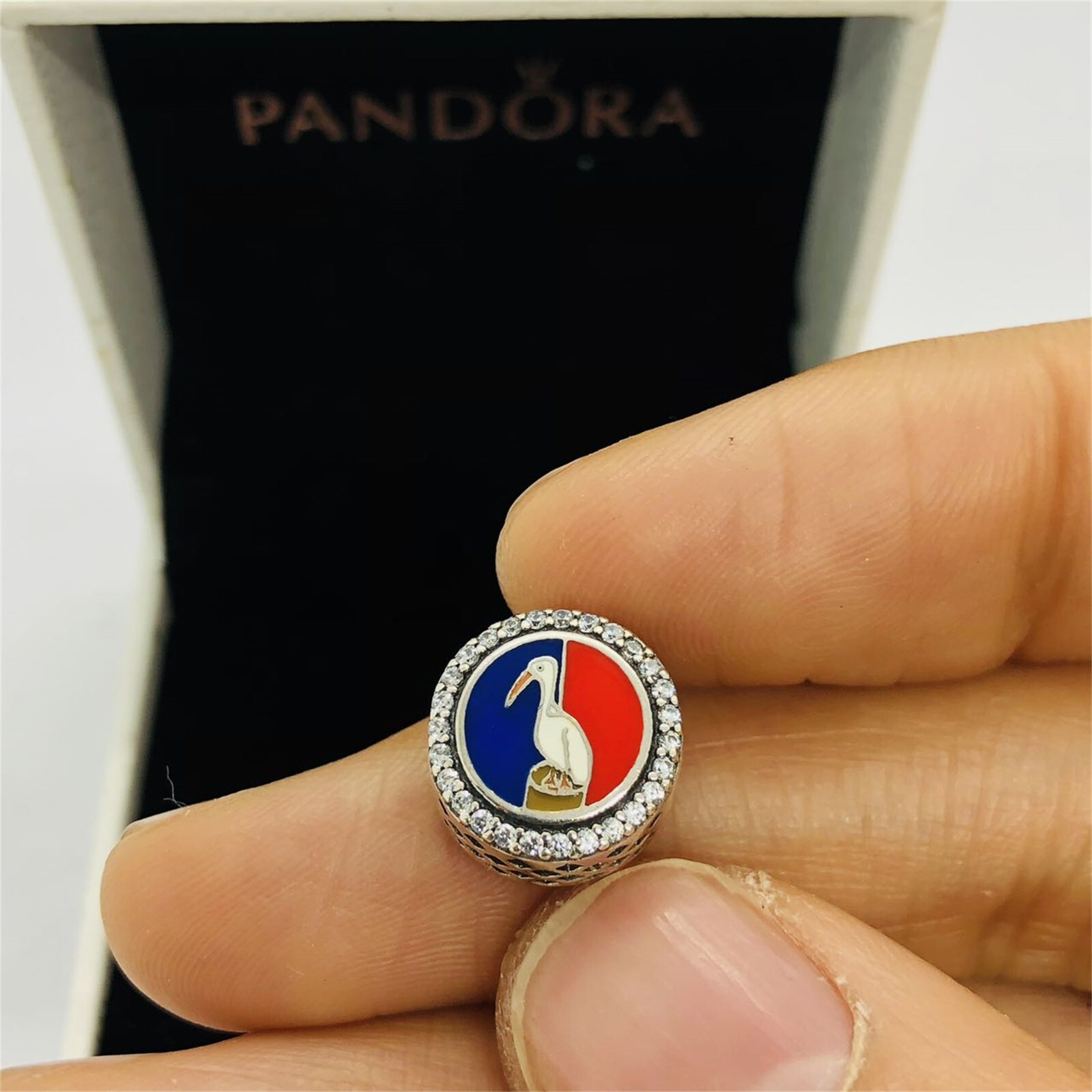 Pandora St. Maarten Pelican Charm in S925 Silver Includes Box