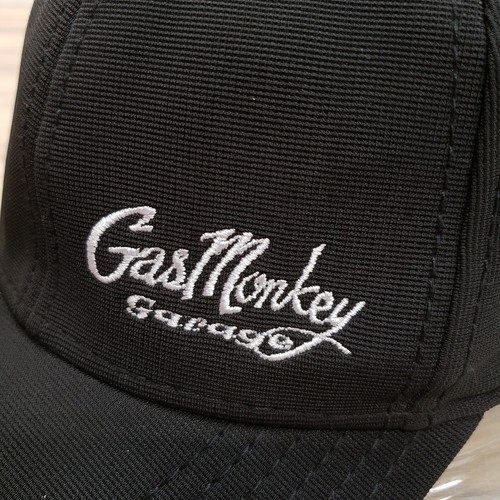 Gas Monkey Garage Hat Cap S/M Flex Fit Black Adjustable Spell Out - Picture 2 of 8