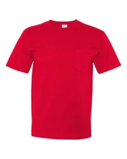 Bayside 5070 USA-Made Midweight Pocket T-Shirt