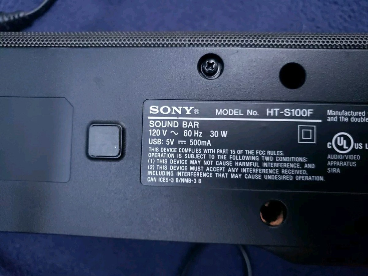 【新品未使用】SONY HT-S100F Amazon.com: Sony S100F 2.0ch Soundbar with Bass Reflex Speaker