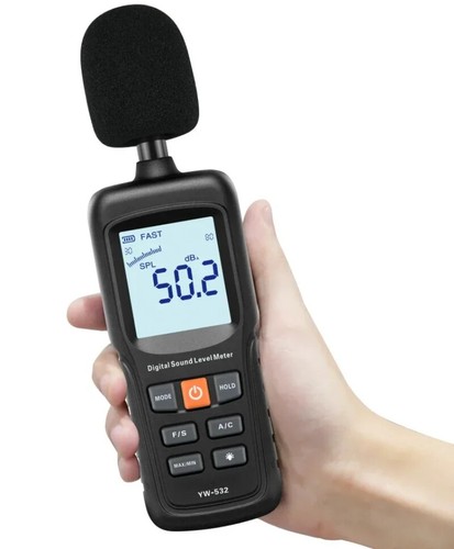 YW-532/532X Data Hold Audio Noise Measure Device Sound Pressure Level Reader - Foto 1 di 11
