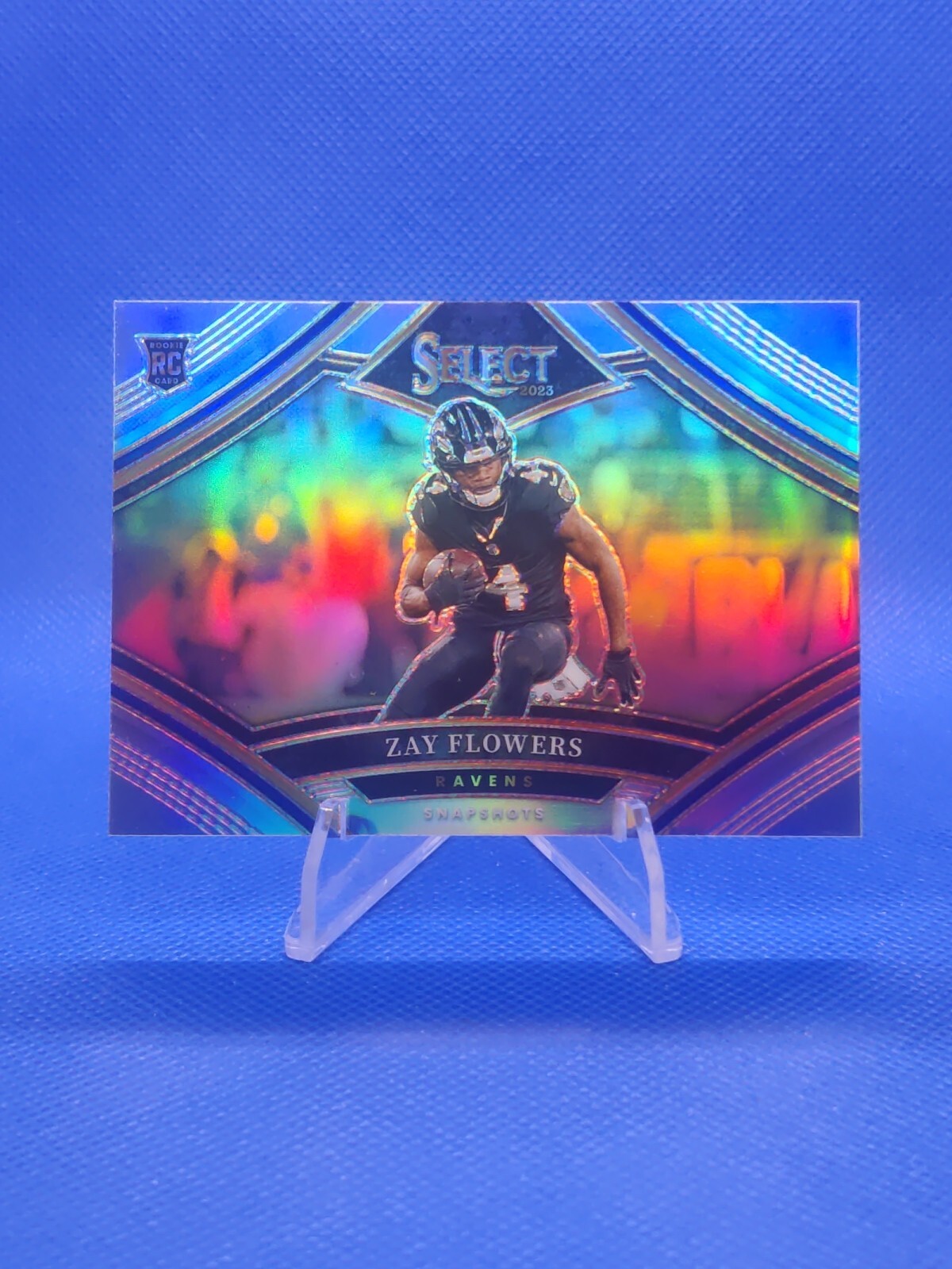 🔵 2023 Panini Select ZAY FLOWERS Rookie Silver Prizm Snapshots RC #SS-ZF Ravens