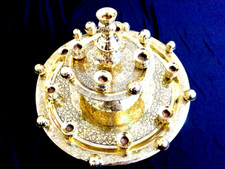 Egyptian Brass Belly Dance Shemadan Candle Tray Made in Egypt