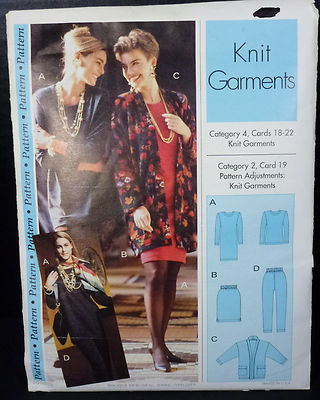 Sewing Step By Step Pattern 113 Knit Garments 4-22 Bust 29.5-44 Uncut