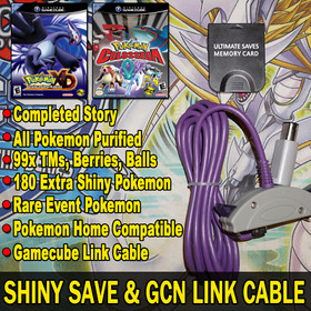 Pokemon XD Gale of Darkness & Colosseum Gamecube Memory Card!