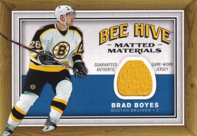 UPPER DECK 2006-07 BEE HIVE BRAD BOYES #MM-BB MATTED MATERIALS RELIC CARD