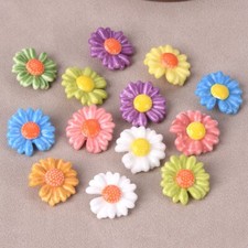 30pcs Daisy Flower 18mm Glazed Ceramic Porcelain Loose Beads For Jewelry Making