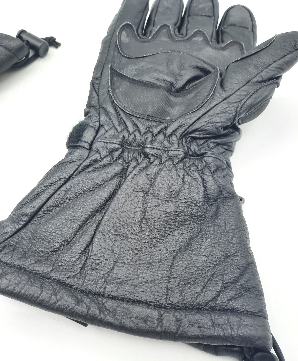 Harley Davidson Mens Extra Large Gloves Cowhide Weatherproof Black USED