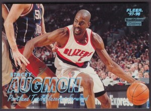 1997 Fleer Basketball Tiffany Stacey Augmon #183