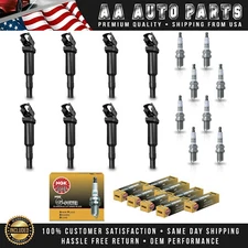 8 Ignition Coil & 8 NGK Platinum Spark Plug for BMW X5 745i 745Li 4.4L V8 UF592