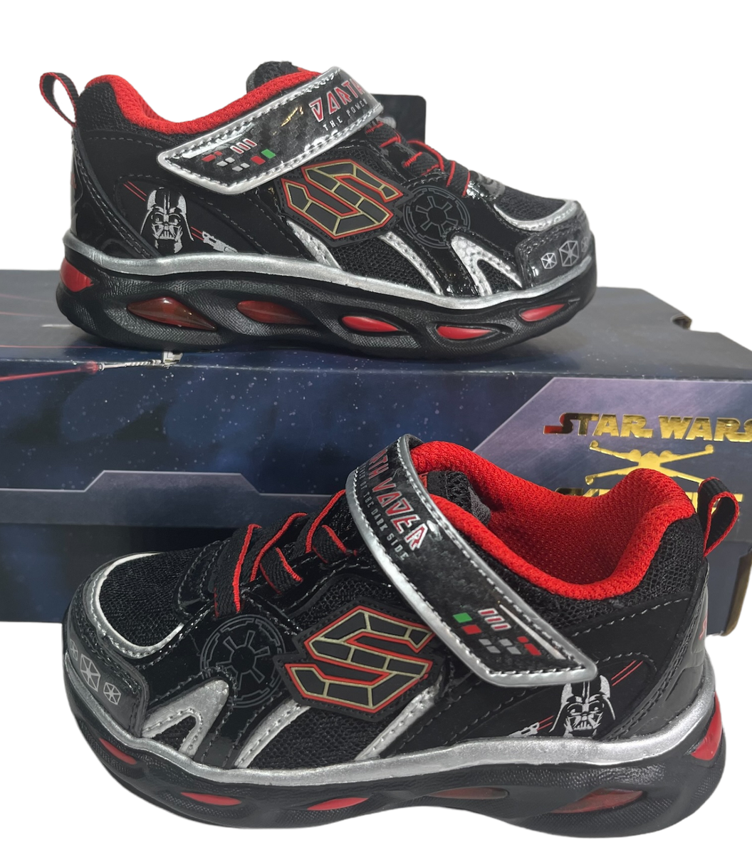 Star Wars by Skechers Darth Vader Black Toddler Sneaker Kids Shoe