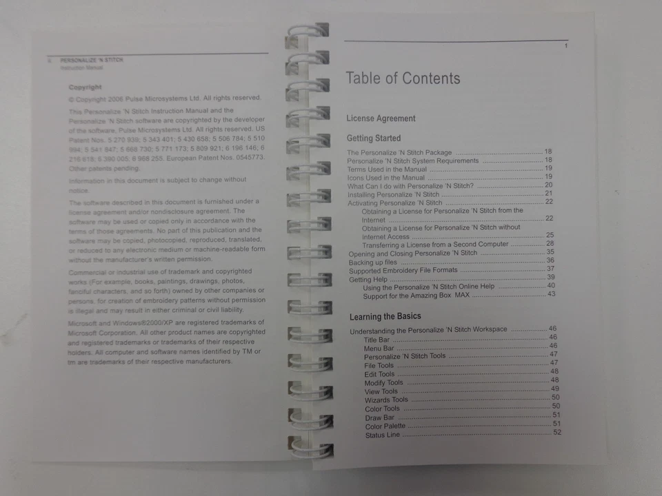 Amazing Designs Personalize n Stitch Instructional Book Manual Tutorial Binder - Image 2 of 4